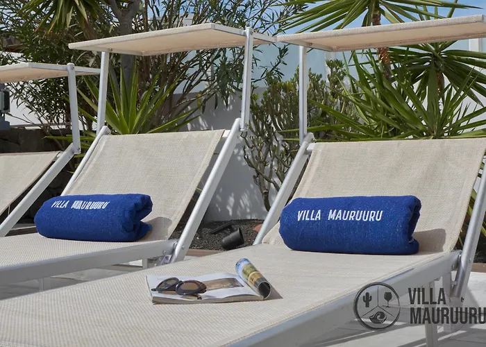 Mauruuru - 10 Minutes Walking To Marina Rubicon, Heated Pool, Bbq & Office Space With Desk And High Speed Internet ヴィラ