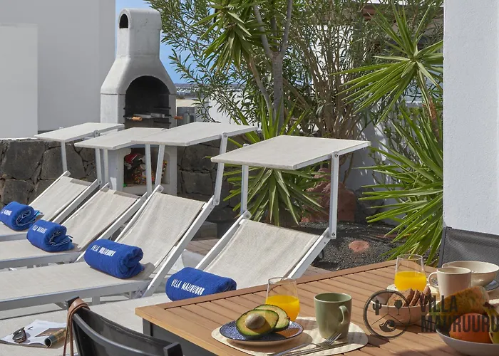 ヴィラ Mauruuru - 10 Minutes Walking To Marina Rubicon, Heated Pool, Bbq & Office Space With Desk And High Speed Internet